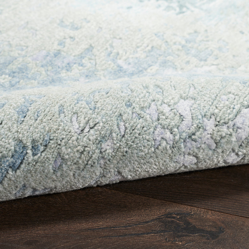 Nourison Silk Shadows Tonal Rug - Blue Green
