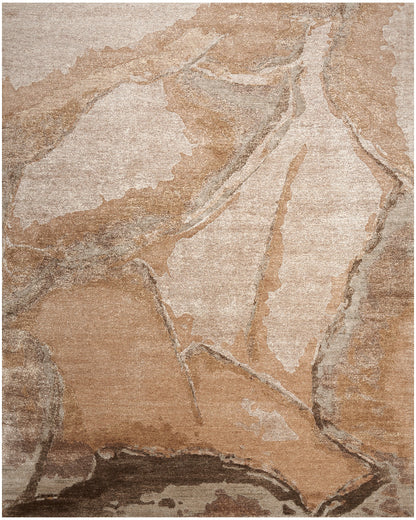 Nourison Silk Shadows Tonal Rug - Beige Silver