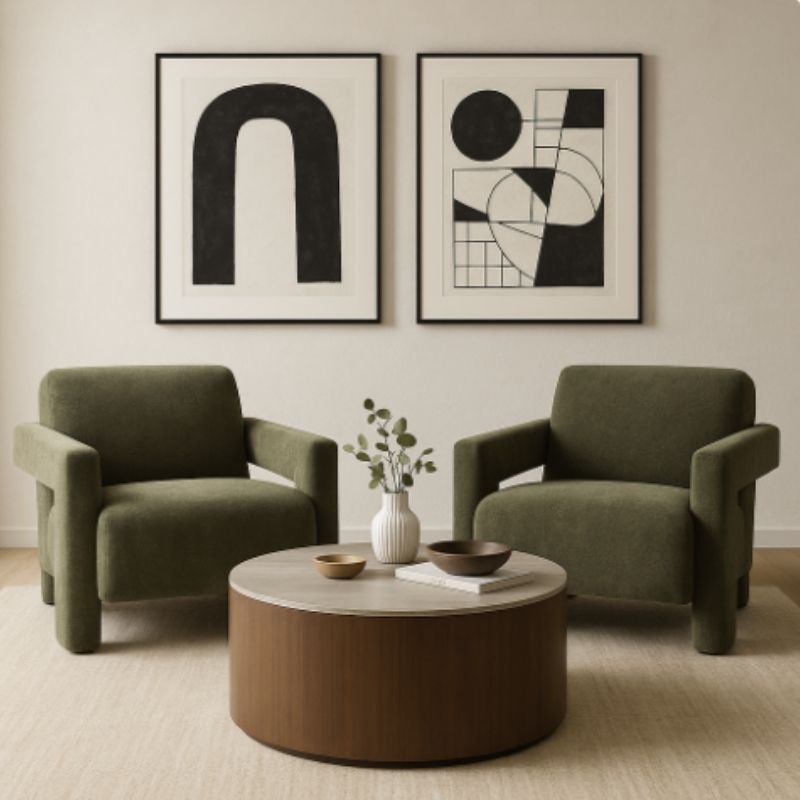 Twenty 10 Design Apex Armchair Soft Weave Olive