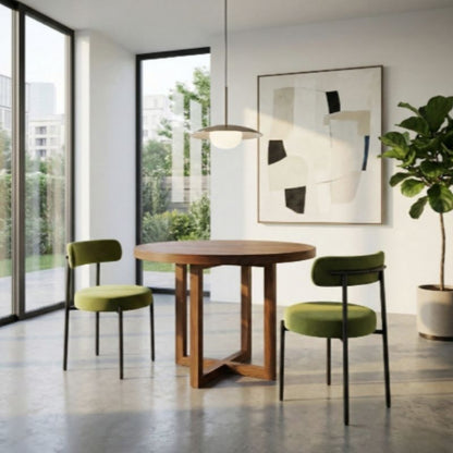 Twenty 10 Designs Flora Dining Chair in Olive Velvet