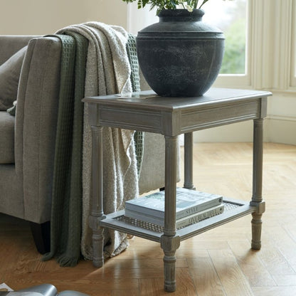 Hill Interiors The Serene Rattan Collection Side Table