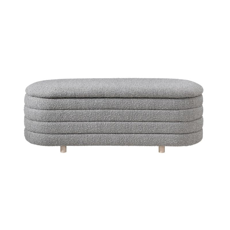 Twenty 10 Design Ripple Ottoman Dove Boucle