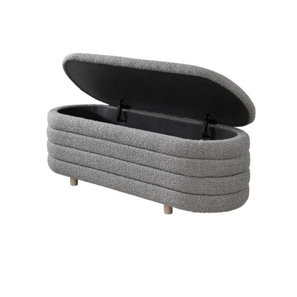 Twenty 10 Design Ripple Ottoman Dove Boucle