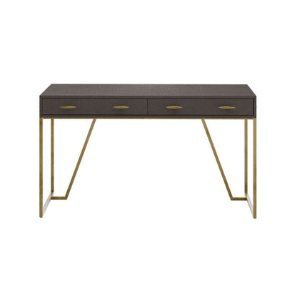 DI Designs Hampton Desk in Brown Shagreen