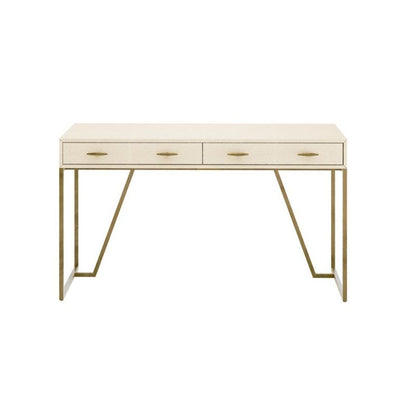 DI Designs Hampton Desk in Ivory Shagreen