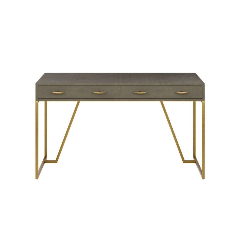 DI Designs Hampton Desk in Grey Shagreen