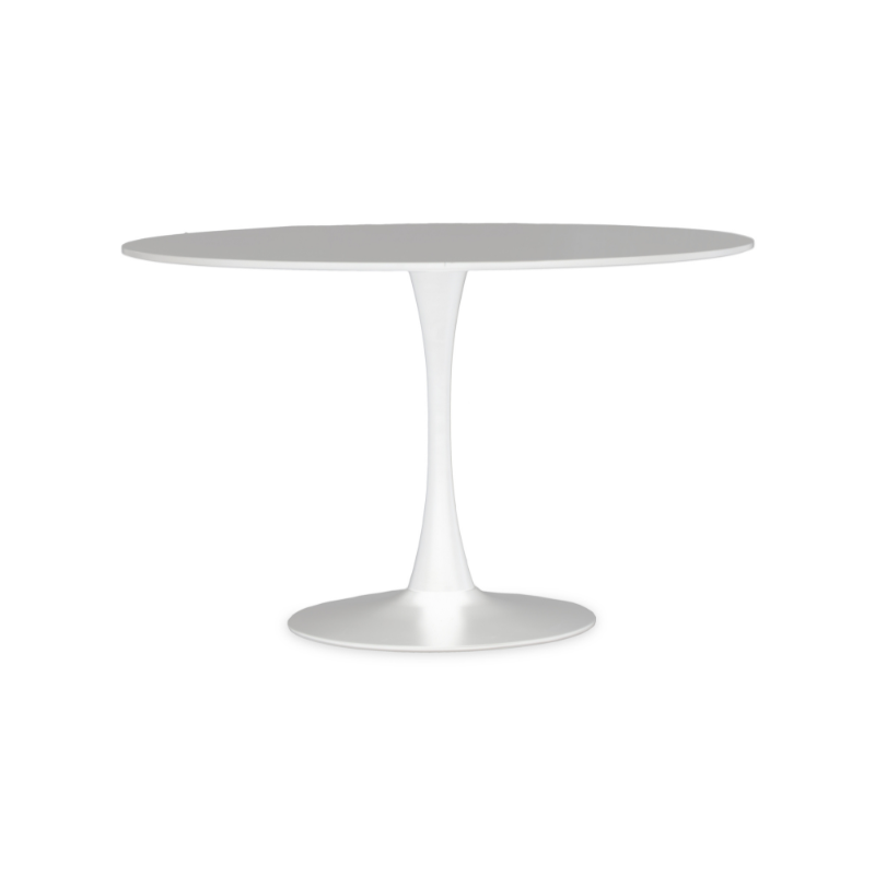 Ardela & Co Leora Large White Round Dining Table