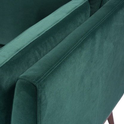 Twenty 10 Designs Mickey Two Seat Sofa in Emerald Green Velvet