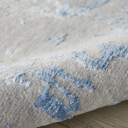 Nourison Silk Shadows Tonal Rug - Grey Blue