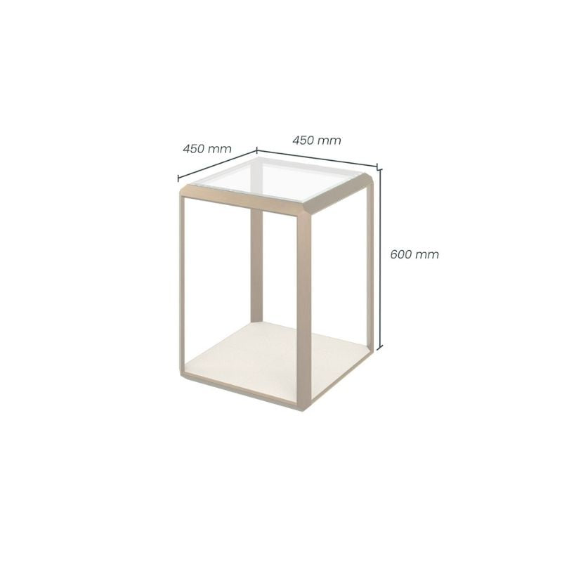 DI Designs Elmley End Table Ivory
