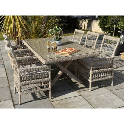 Hill Interiors Provence Collection Outdoor 6 Seater Dining Set