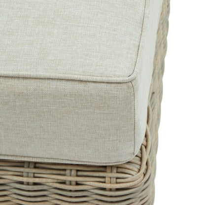 Hill Interiors Capri Collection Outdoor Foot Stool