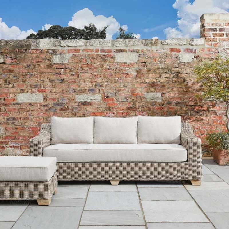 Hill Interiors Capri Collection Outdoor Three Seater Sofa