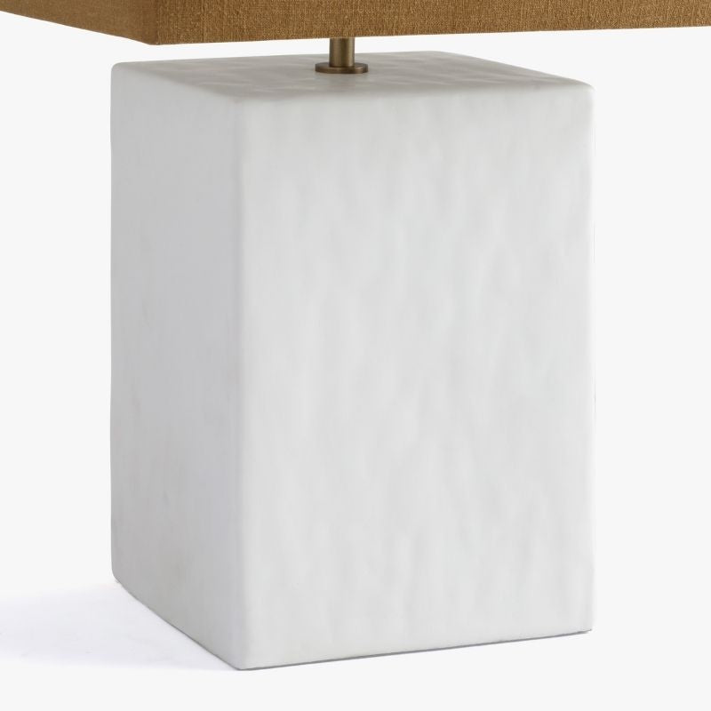 DI Designs Lamp – Small Rectangular Gesso