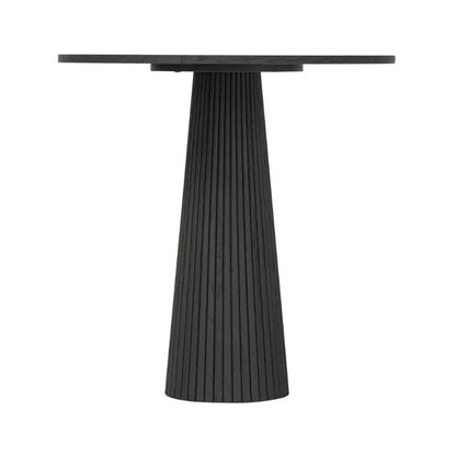 DI Designs Leckford Ribbed Occasional Table in Black Oak