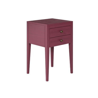 DI Designs Radford Bedside 2 Drawers in Red