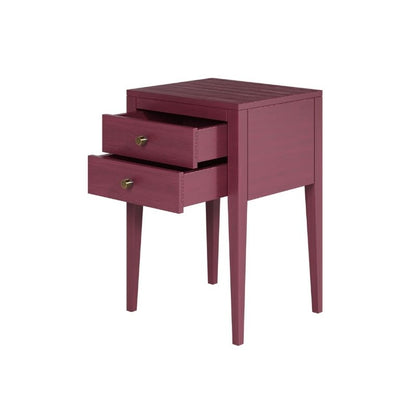 DI Designs Radford Bedside 2 Drawers in Red
