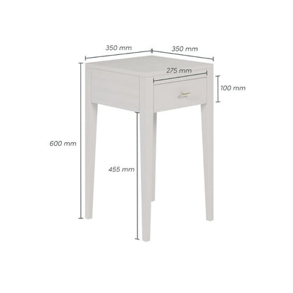 DI Designs Radford Bedside 1 Drawer in Grey