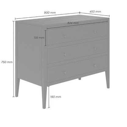 DI Designs Radford Chest of Drawers in Black