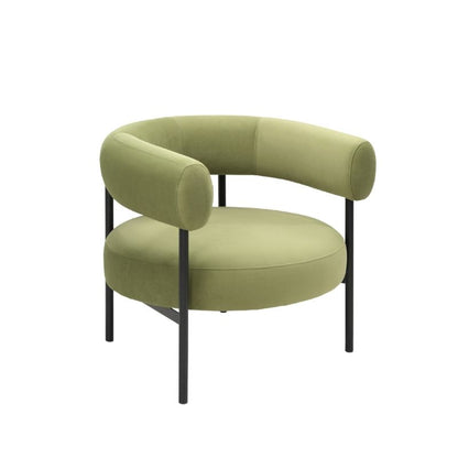 Twenty 10 Designs Eclipse Occasional Chair Olive Green Velvet
