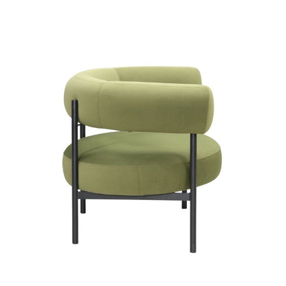 Twenty 10 Designs Eclipse Occasional Chair Olive Green Velvet