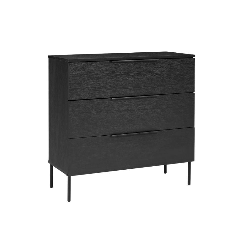 Twenty 10 Designs Luna 3 Drawer Chest Black
