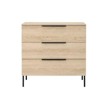 Twenty 10 Designs Luna 3 Drawer Chest Oak