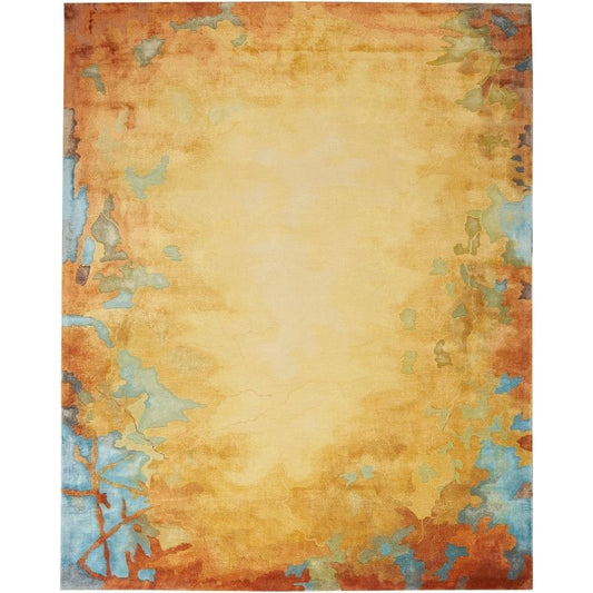 Nourison Prismatic Golden Dawn Rug - Gold Multicolour