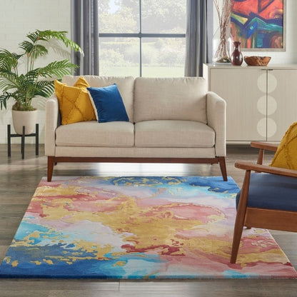 Nourison Prismatic Artistic Statement Rug - Multicolour