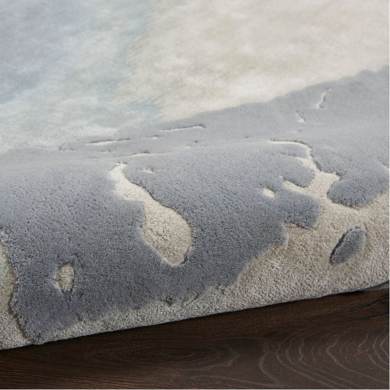 Nourison Prismatic Artistic Seaform Silver Rug