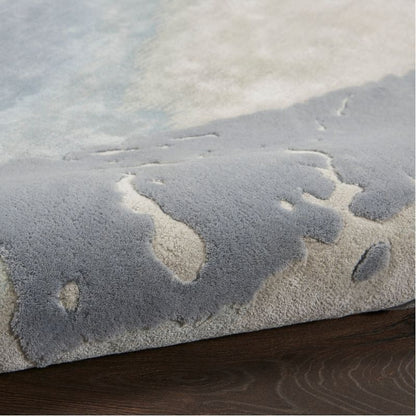 Nourison Prismatic Artistic Seaform Silver Rug