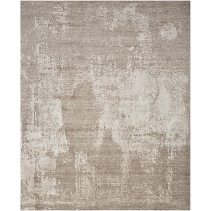 Nourison Harmony Handwoven Abstract Silver & Grey Rug