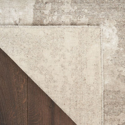 Nourison Harmony Handwoven Abstract Silver & Grey Rug