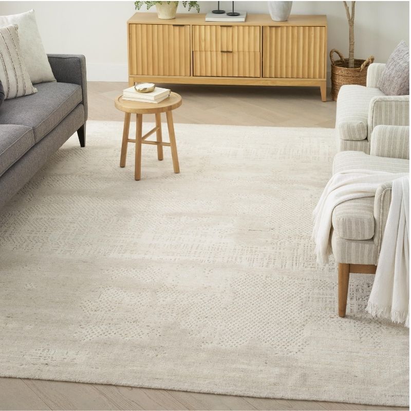 Nourison Harmony Handwoven Abstract Ivory Rug