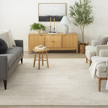 Nourison Harmony Handwoven Abstract Ivory Rug