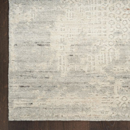 Nourison Harmony Handwoven Abstract Ivory Grey Rug