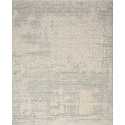 Nourison Harmony Handwoven Abstract Ivory Grey Rug