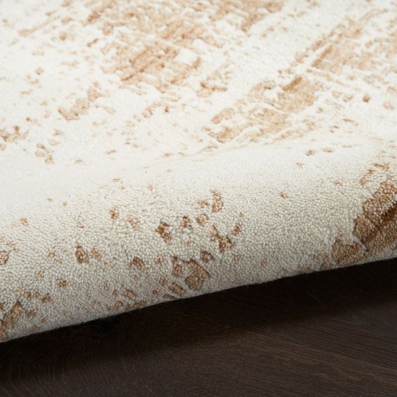 Nourison Harmony Handwoven Abstract Ivory & Gold Rug