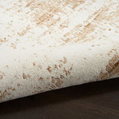 Nourison Harmony Handwoven Abstract Ivory & Gold Rug