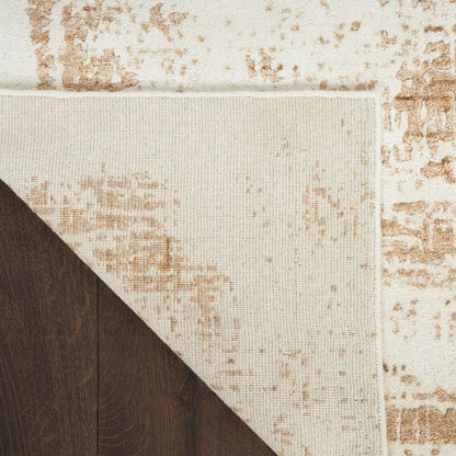 Nourison Harmony Handwoven Abstract Ivory & Gold Rug