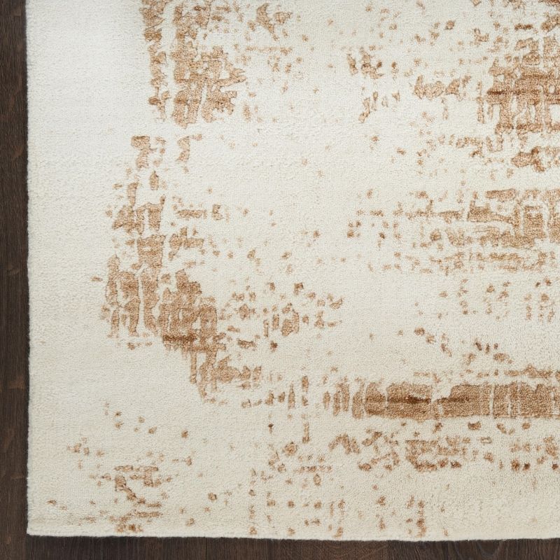Nourison Harmony Handwoven Abstract Ivory & Gold Rug