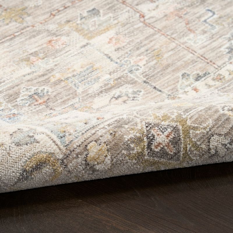 Nourison Antique Fusion Vintage Medallion Ivory Multicolour Rug