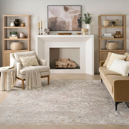 Nourison Antique Fusion Vintage Medallion Ivory Multicolour Rug