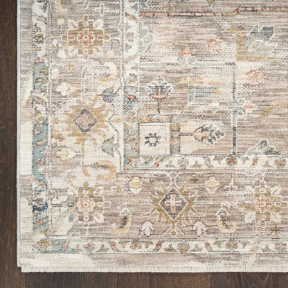 Nourison Antique Fusion Vintage Medallion Ivory Multicolour Rug