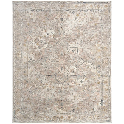 Nourison Antique Fusion Vintage Medallion Ivory Multicolour Rug