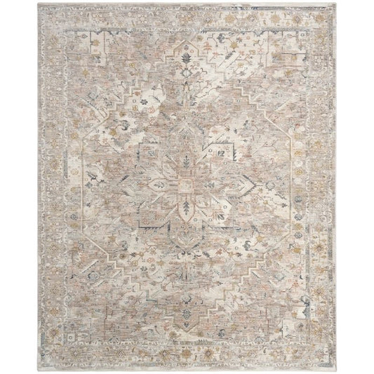 Nourison Antique Fusion Vintage Medallion Ivory Multicolour Rug