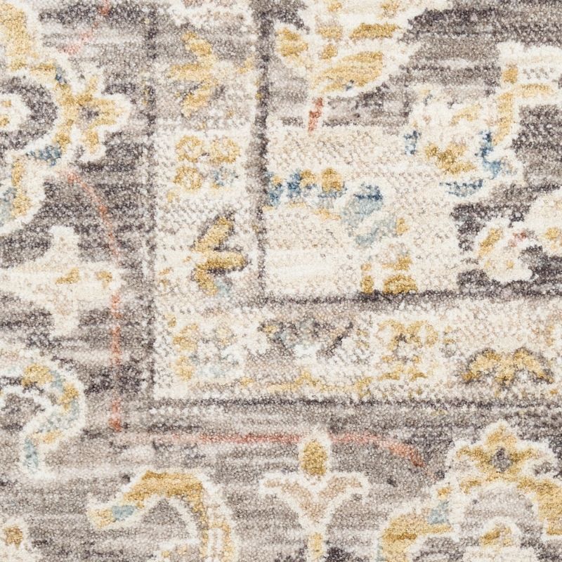 Nourison Antique Fusion Persion Inspired Rug - Ivory Charcoal