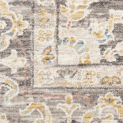 Nourison Antique Fusion Persion Inspired Rug - Ivory Charcoal