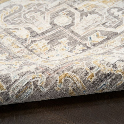 Nourison Antique Fusion Persion Inspired Rug - Ivory Charcoal