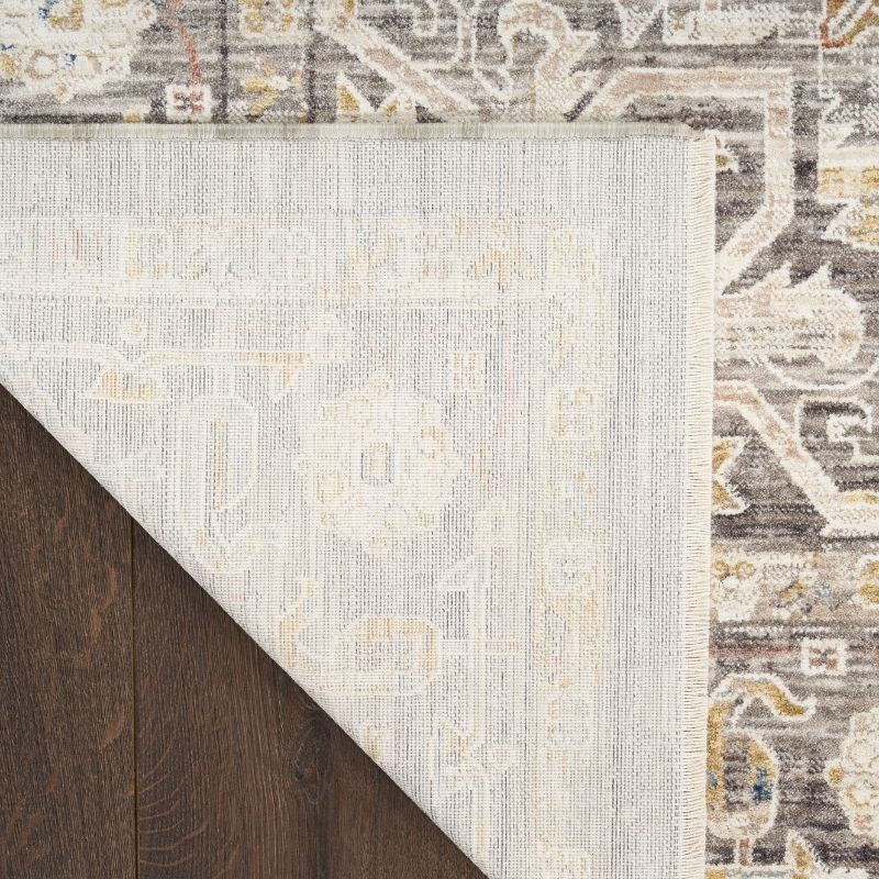 Nourison Antique Fusion Persion Inspired Rug - Ivory Charcoal
